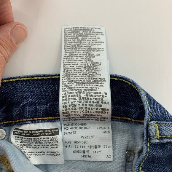 Levi’s 550 Relaxed Fit Big & Tall Men's Jeans Tag Size 52 x 30 - Picture 10 of 12